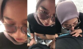 Jilbab Ungu Berkacamata Nyepong Eksib Ceweknya Lagi Viral