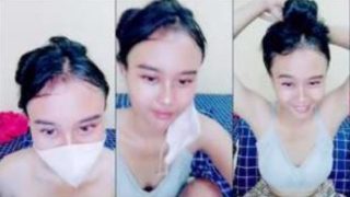 Tissa ABG 20yo Telanjang Show Lepas Masker