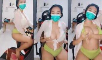 Chiara Goyang Binal Toge Cakep Ganti Kemeja Transparan